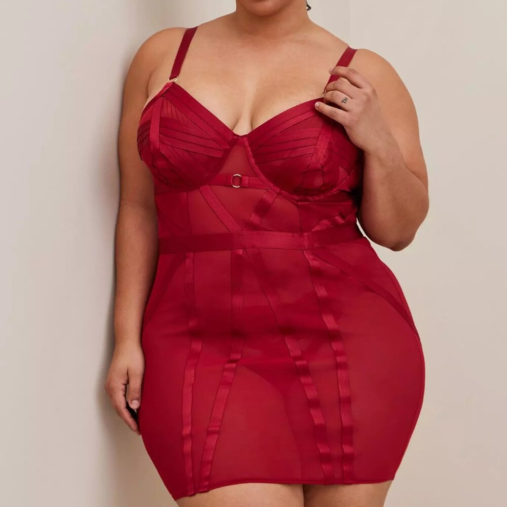 Torrid Cut Out Strappy Chemise - Size 2